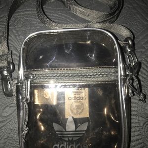 Adidas Black clear Side bag